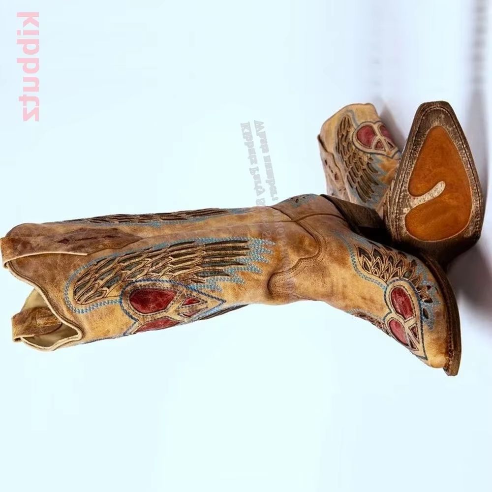 Embroidered Cowboy Western Boo - đánh giá và giá Vintage Fashion Heels