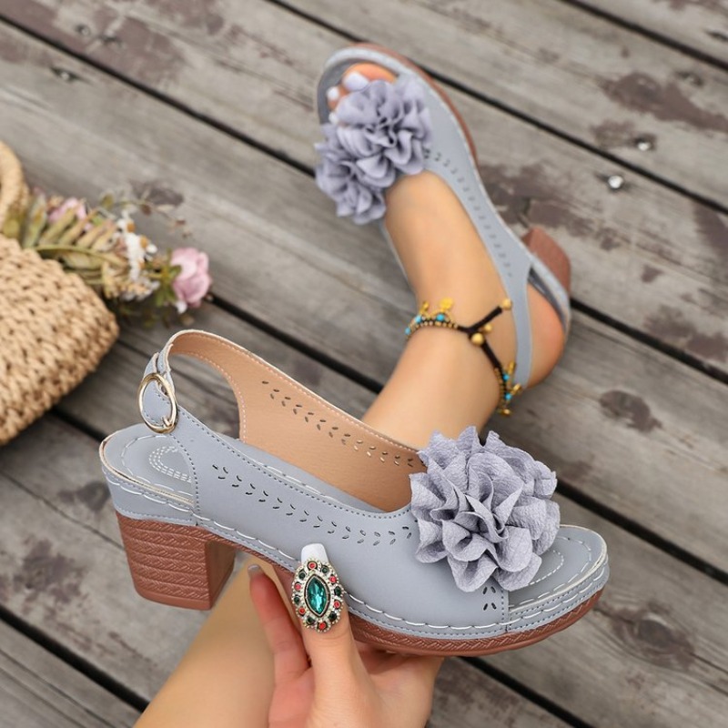 Vintage Flower Decorate Peep T - đánh giá và giá Vintage Fashion Heels
