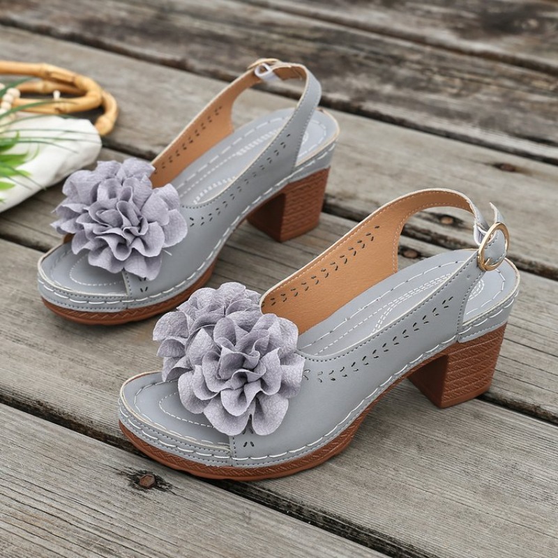Vintage Flower Decorate Peep T - đánh giá và giá Vintage Fashion Heels