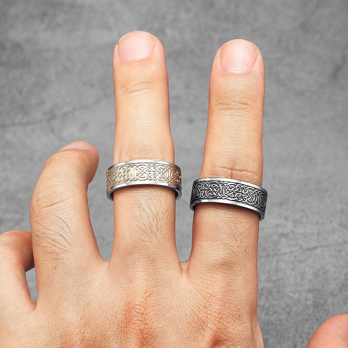 Viking Celtic Knot Men Rings S - đánh giá và giá Vintage Fashion Newtown