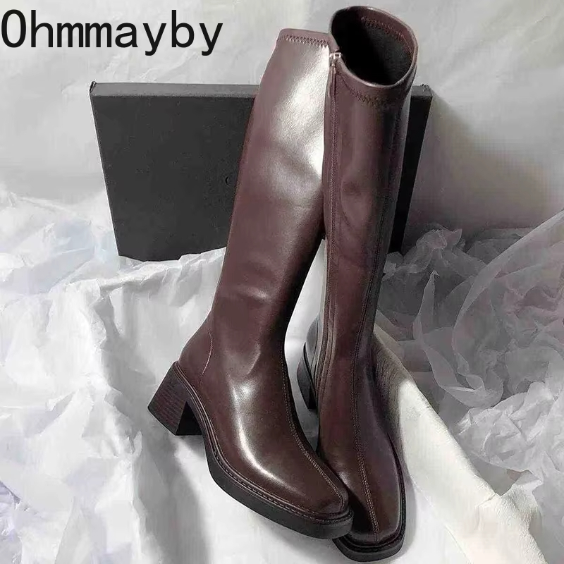 Vintage Thick Heel Women Knee  - đánh giá và giá Vintage Fashion Heels