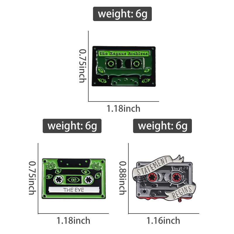 90s Retro Cassettes Enamel Pin - đánh giá và giá Vintage Fashion Archive