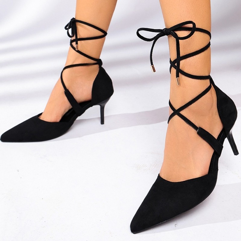 2026 New Summer Women's Solid  - đánh giá và giá Vintage Fashion Heels