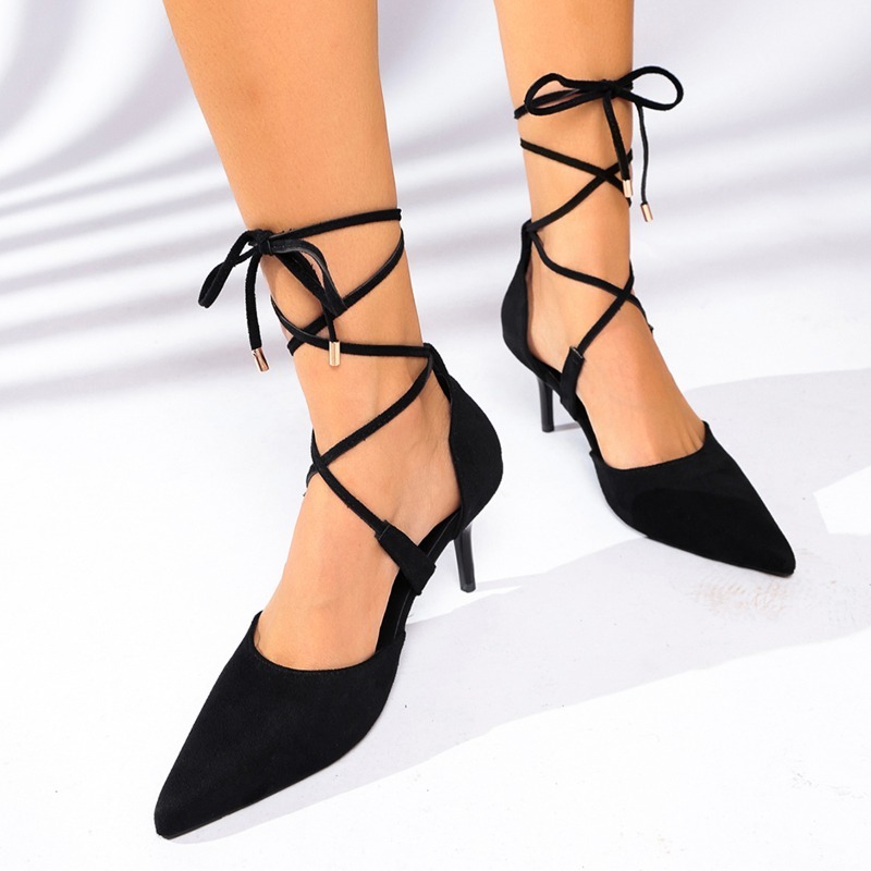 2026 New Summer Women's Solid  - đánh giá và giá Vintage Fashion Heels