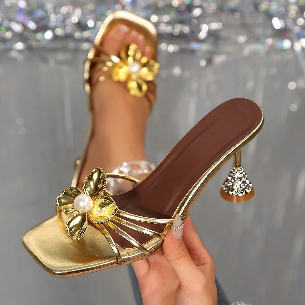 Vintage Metal Flower Crystal C - đánh giá và giá Vintage Fashion Heels