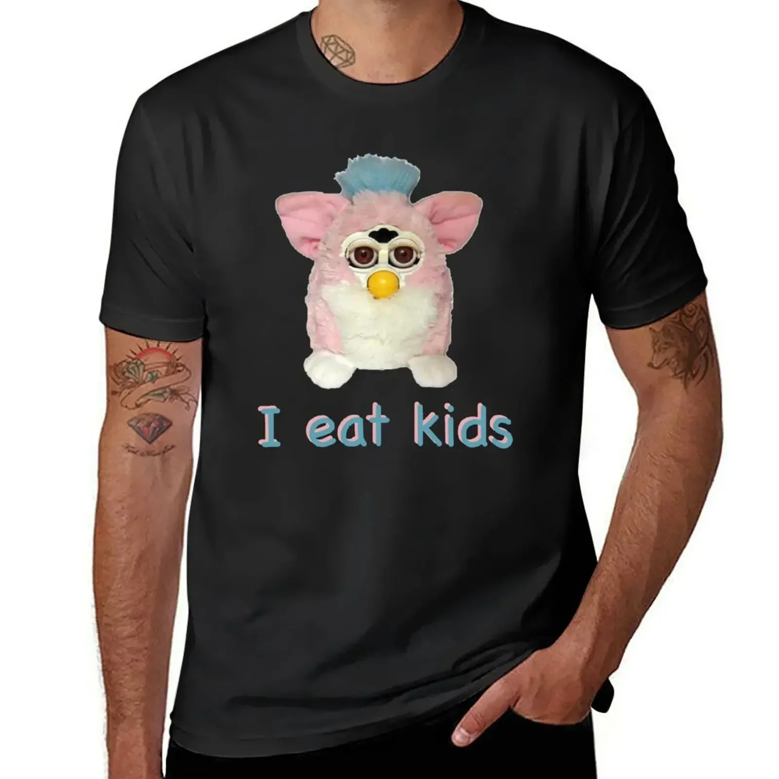 Furby I eat kids T-Shirt graph - đánh giá và giá Vintage Fashion Archive