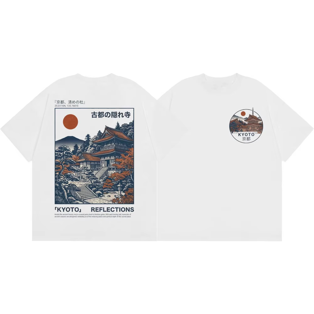 Kyoto Temple Graphic Vintage L - đánh giá và giá Vintage Fashion Kyoto