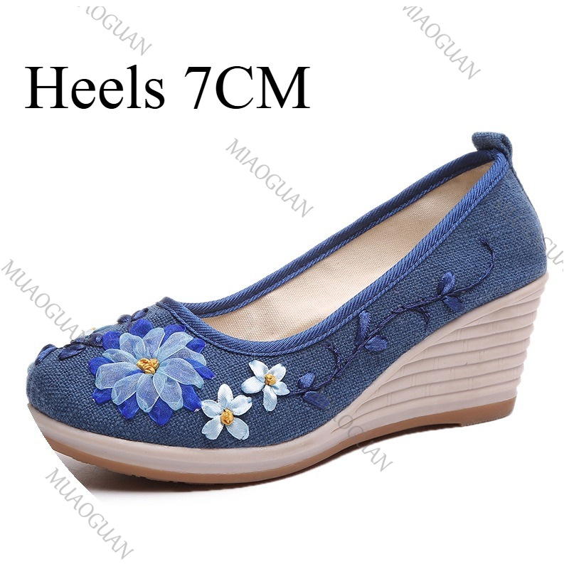 Embroidered Women Comfort Wedg - đánh giá và giá Vintage Fashion Heels