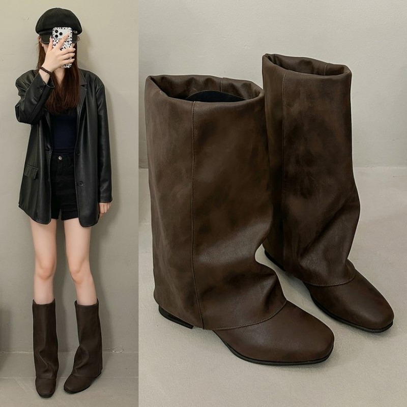 2026 New Square Head Vintage F - đánh giá và giá Vintage Fashion Heels