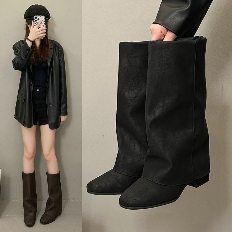 2026 New Square Head Vintage F - đánh giá và giá Vintage Fashion Heels