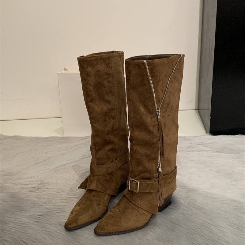 Women's Boots Vintage Suede Le - đánh giá và giá Vintage Fashion Heels