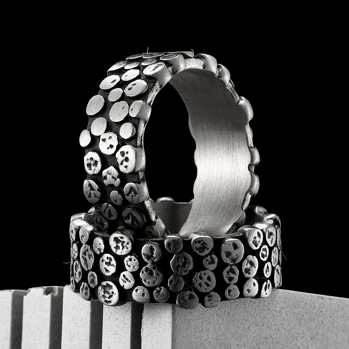 Minimalism Spot Men Rings Stai - đánh giá và giá Vintage Fashion Newtown