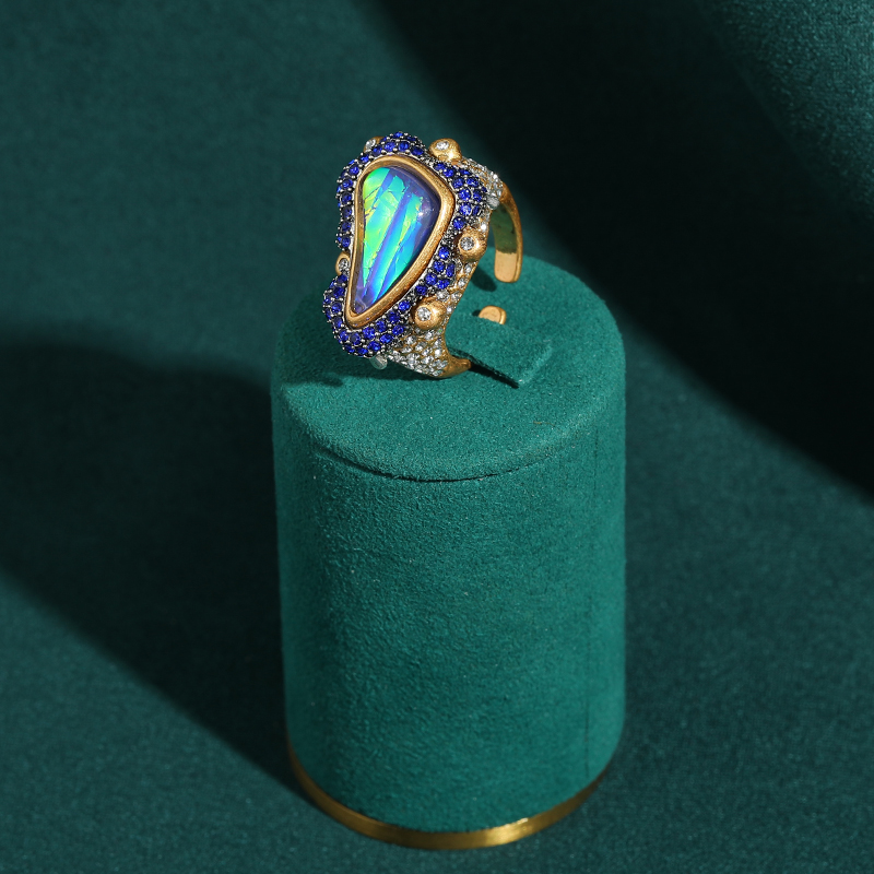 Vintage Opal Ring Natural Ston - đánh giá và giá Vintage Fashion Trends 2025