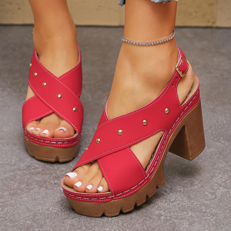 Vintage Super High Heel Cross  - đánh giá và giá Vintage Fashion Heels