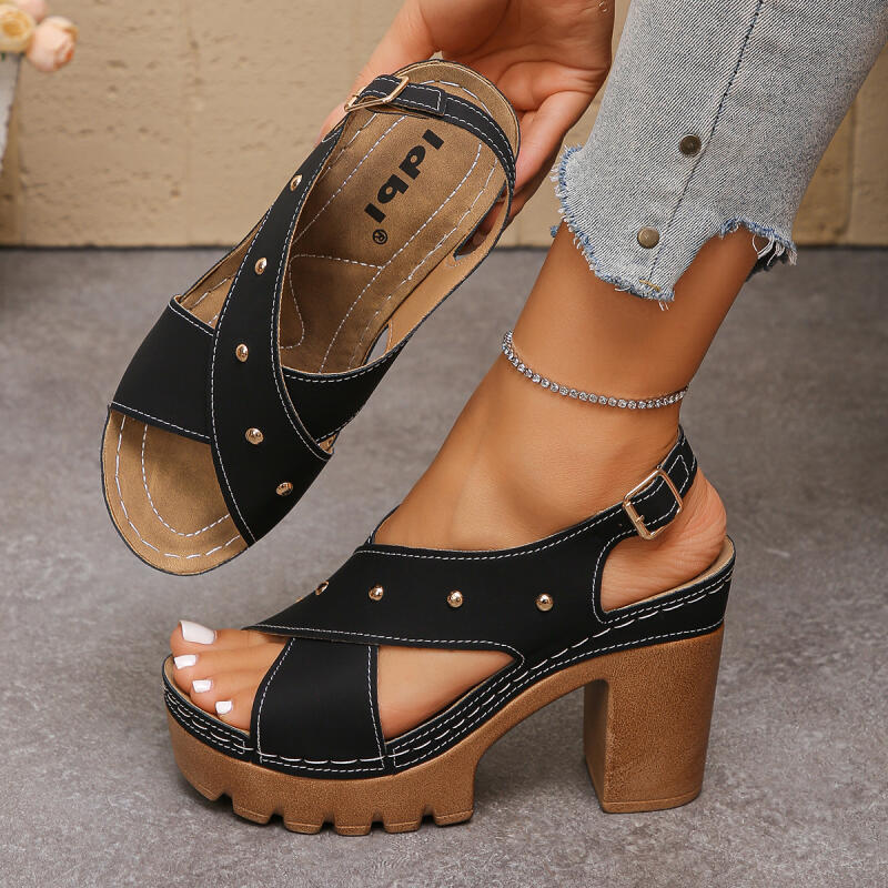 Vintage Super High Heel Cross  - đánh giá và giá Vintage Fashion Heels